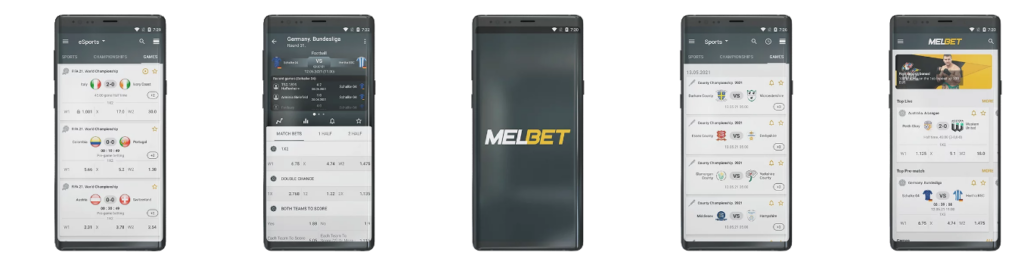 Melbet App Interface